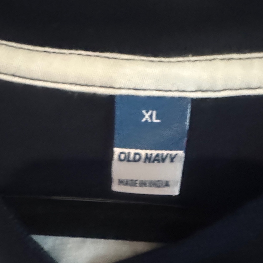 Old Navy Navy and White Striped Tee - Picture 3 of 5